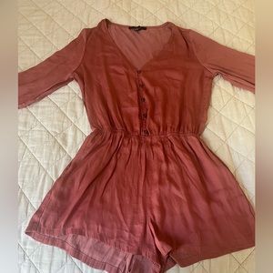 Forever 21 Long Bubble Sleevr Romper